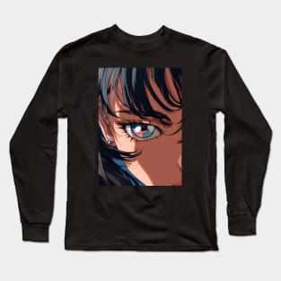 Anime Eyes - See Through - AI Long Sleeve T-Shirt